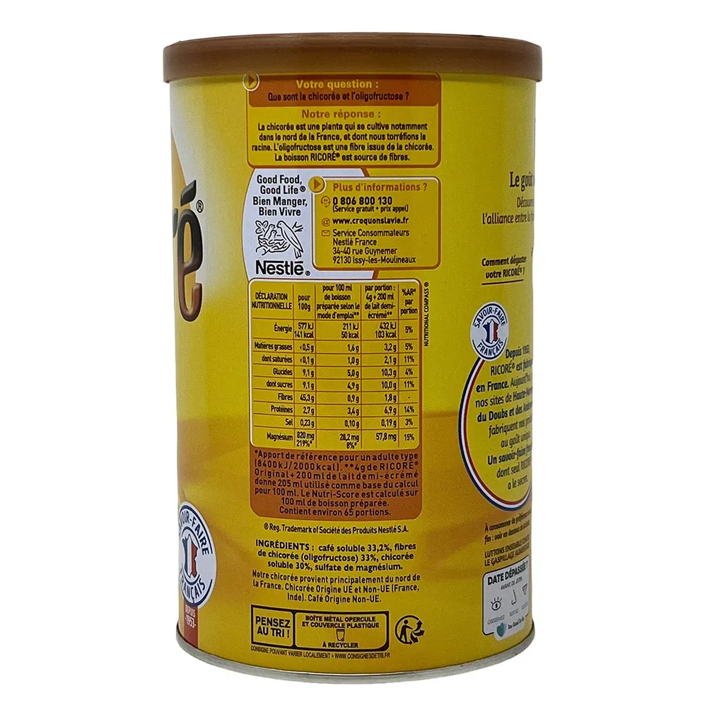 Nestlé® Nestle Ricore L'instant Douceur Instant Kaffee Mit Extrakten Aus Der Zichorie Wurzel 6 X 260 Gramm 7 Nestlé® Nestle Ricore L'instant Douceur Instant Kaffee Mit Extrakten Aus Der Zichorie Wurzel 6 X 260 Gramm – Bild 5