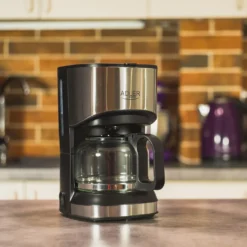 Adler AD-4407 Tropfkaffeemaschine 8 Tassen, Edelstahl, BPA-frei, 550 W, 550 W, 0,7 Liter, Schwarz Und Grau -Bon Cafe Store 7606841ccdf7157141189a187ea4fd73