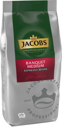 JACOBS Professional Kaffeebohnen Banquet Medium Espresso Bohnen 2 X 1 Kg -Bon Cafe Store 761f654650071c4d50c8002441da7d88