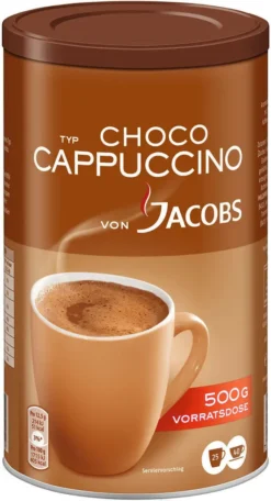 JACOBS Typ Choco Cappuccino 6 X 500 G Cappuccinopulver Löslich 6 Dosen 8 JACOBS Typ Choco Cappuccino 6 X 500 G Cappuccinopulver Löslich 6 Dosen -Bon Cafe Store 767655cdc72730d5573dca77c48c5a19