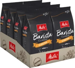 MELITTA Ganze Kaffeebohnen Barista Crema 8 X 1 Kg Ausgewogen Harmonisch Stärke 3