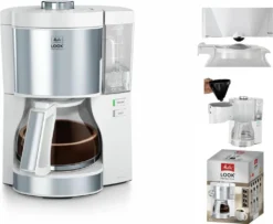 Melitta Filterkaffeemaschine Look V Perfection 1025-05 Weiß -Bon Cafe Store 796be61350c600de1259658006333eab