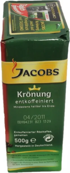 Jacobs Filterkaffee Krönung Entkoffeiniert | Gemahlen | 500g -Bon Cafe Store 7a7de66b00bc72c67c21e3f5ce4182e9