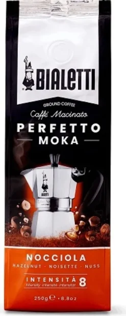 Bialetti Perfetto Moka Nocciola, Kaffee Gemahlen, Röstkaffee, Intensität 8, 250 G, 96080321 -Bon Cafe Store 7c816962197e20521299ff0479fa6b0e