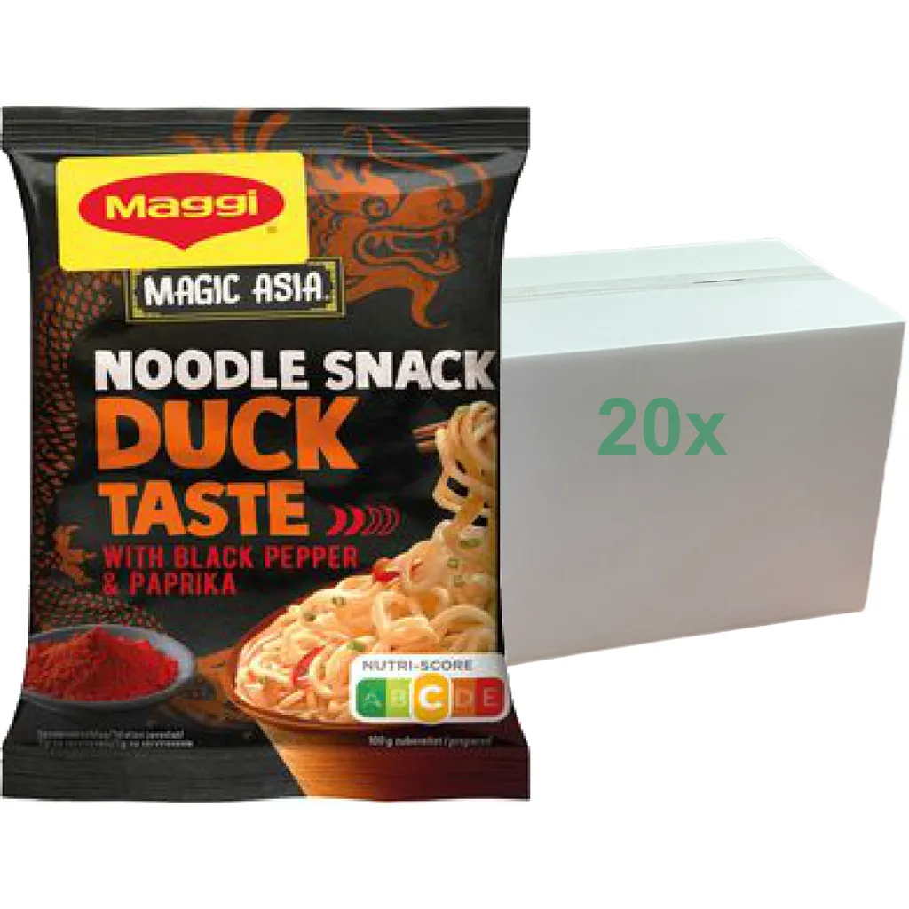 Maggi Magic Asia Nudel Snack Instant Ente (20x62g Packungen) 3 Maggi Magic Asia Nudel Snack Instant Ente (20x62g Packungen)