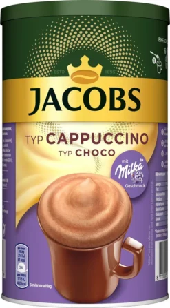 JACOBS Typ Choco Cappuccino 6 X 500 G Dosen Instantkaffee Mit Milka-Geschmack