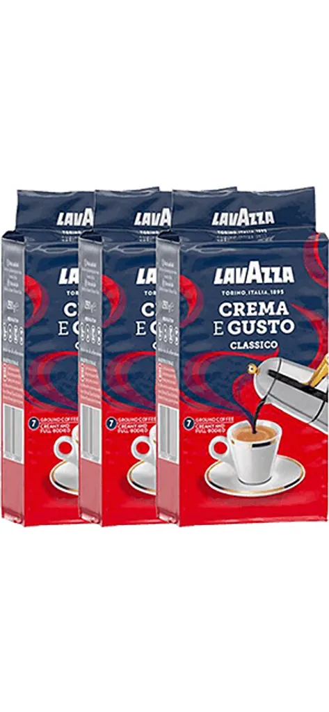 Lavazza Crema E Gusto 3 X 250g Gemahlen 3 Lavazza Crema E Gusto 3 X 250g Gemahlen
