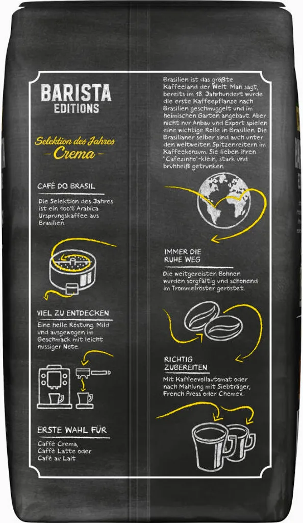 JACOBS Kaffeebohnen Barista Editions Crema Do Brasil 4 X 1 Kg Geröstete Bohnen 14 JACOBS Kaffeebohnen Barista Editions Crema Do Brasil 4 X 1 Kg Geröstete Bohnen – Bild 12