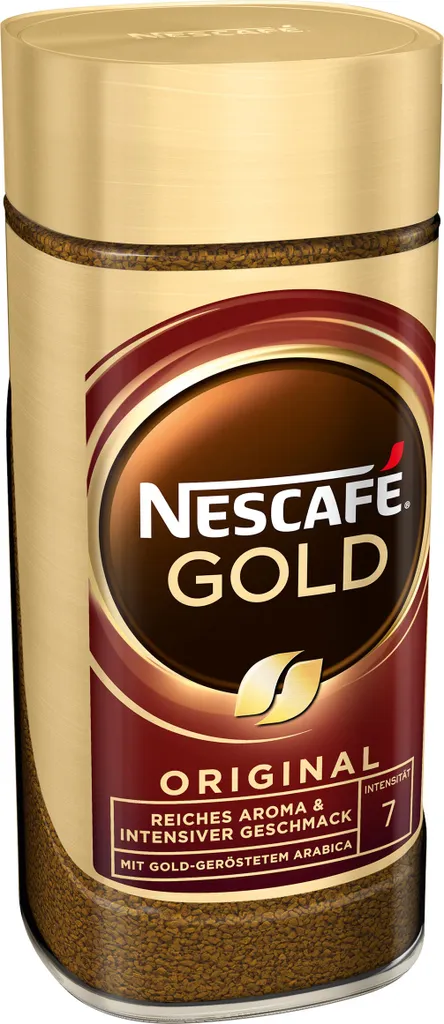 Nestlé® Nescafé Gold Das Original, Löslicher Bohnenkaffee, Kaffee, Gemahlener Röstkaffee, Glas, 100 G 4 Nestlé® Nescafé Gold Das Original, Löslicher Bohnenkaffee, Kaffee, Gemahlener Röstkaffee, Glas, 100 G – Bild 2