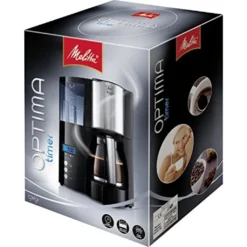 Melitta Optima Timer 100801 Bk, Filterkaffeemaschine Mit Glaskanne Und Timer-Funktion, Abnehmbarer Wassertank, Schwarz -Bon Cafe Store 8b4981cc58ca915dbaca9a95accb0c86