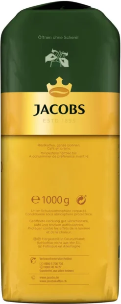 JACOBS Kaffeebohnen Expertenröstung Crema Italiano 4x1kg Ganze Kaffee Bohnen 18 JACOBS Kaffeebohnen Expertenröstung Crema Italiano 4x1kg Ganze Kaffee Bohnen -Bon Cafe Store 8dd707b13ada6380cc4f54df3b7d66e2