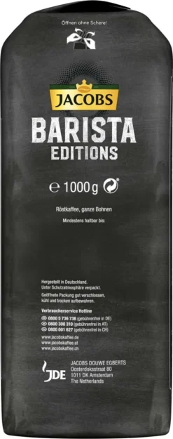 JACOBS Kaffeebohnen Barista Editions Espresso 2 X 1 Kg Espressobohnen Ganze Bohne -Bon Cafe Store 8e9bfbc8b8605326360badd77fab4bf0