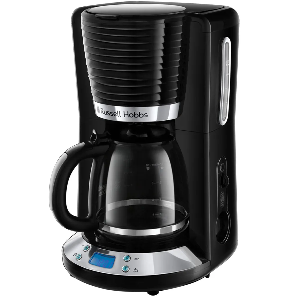 Russell Hobbs 24391-56 Inspire Black Digitale Kaffeemaschine Mit Timer, WhirlTech-Brühtechnologie, 1,25 L Glaskanne, 1100 Watt 3 Russell Hobbs 24391-56 Inspire Black Digitale Kaffeemaschine Mit Timer, WhirlTech-Brühtechnologie, 1,25 L Glaskanne, 1100 Watt