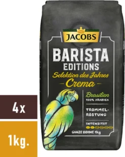 JACOBS Kaffeebohnen Barista Editions Crema Do Brasil 4 X 1 Kg Geröstete Bohnen 23 JACOBS Kaffeebohnen Barista Editions Crema Do Brasil 4 X 1 Kg Geröstete Bohnen -Bon Cafe Store 90b5544119645e8574c4433ffc1193c5