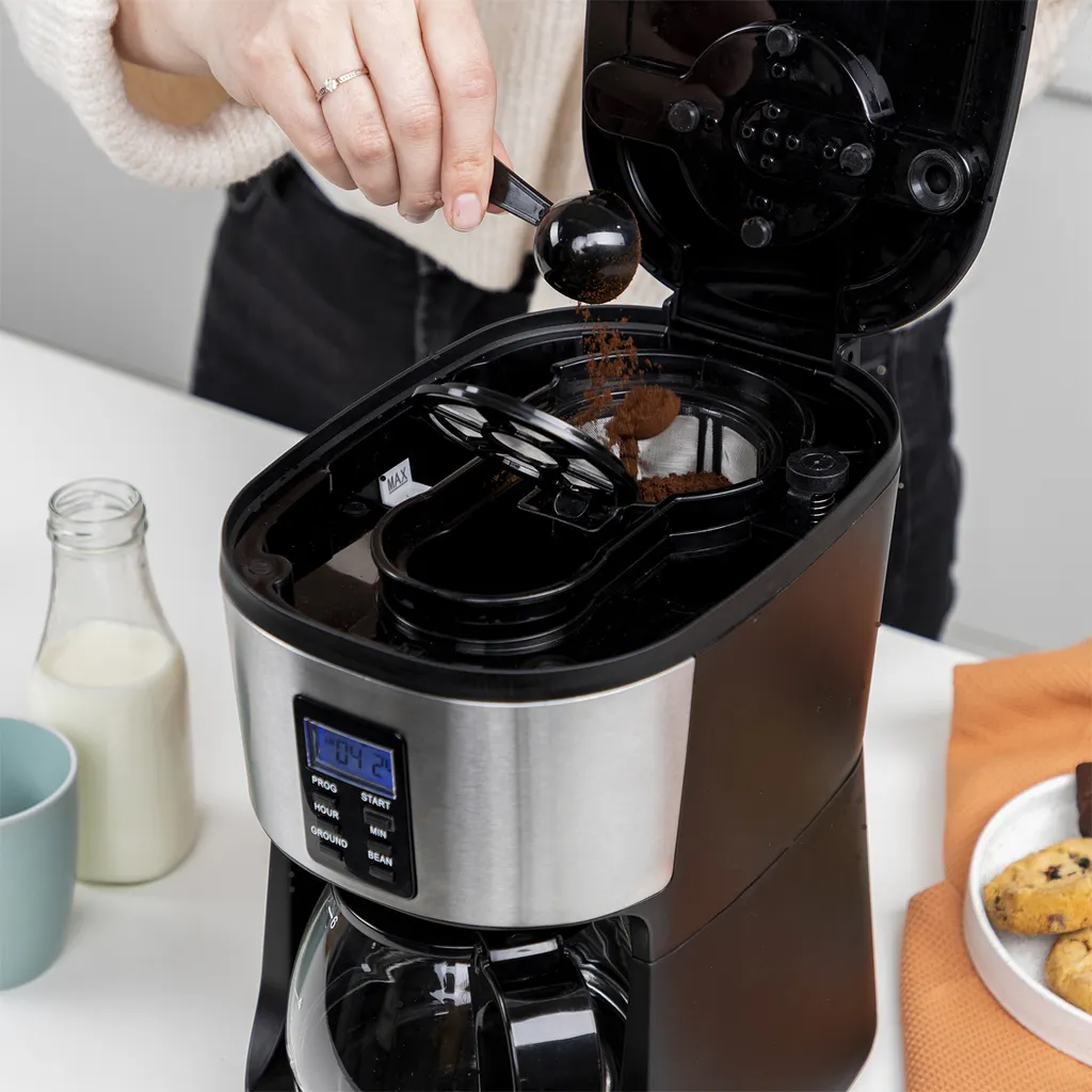 Tristar Kaffeemaschine Mit Mahlwerk CM-1280 650 W 0,75 L Schwarz 14 Tristar Kaffeemaschine Mit Mahlwerk CM-1280 650 W 0,75 L Schwarz – Bild 12