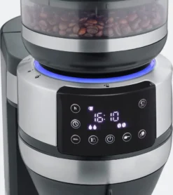 SEVERIN FILKA Vollautomat Für Filterkaffee Mit Glaskanne KA 4850 Aus Edelstahl, Matt-schwarz Edelstahl-gebürstet -Bon Cafe Store 962031ea7cac9a91bb15a3aa51937554