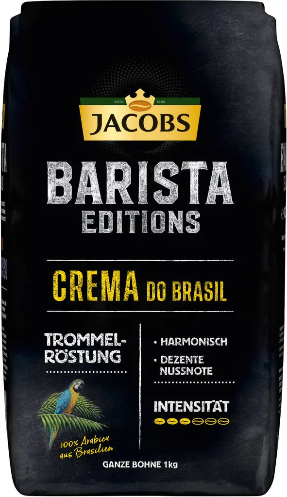 JACOBS Kaffeebohnen Barista Editions Crema Do Brasil 4 X 1 Kg Geröstete Bohnen 4 JACOBS Kaffeebohnen Barista Editions Crema Do Brasil 4 X 1 Kg Geröstete Bohnen – Bild 2