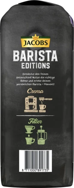 JACOBS Kaffeebohnen Barista Editions Espresso Esproessobohnen 4x1 Kg +2 Dosen -Bon Cafe Store 9bafb4a1b6e5bc4a9cbb136fc53f3b2e 1