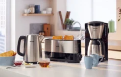 PHILIPS Gaia Collection HD7548/20 Kaffeemaschine Thermokanne, Schwarz/Edelstahl -Bon Cafe Store 9f73df5e2cd9d4fcf64817e139350d2e