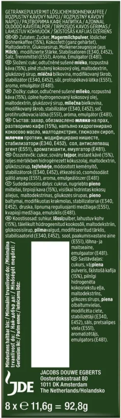 JACOBS Löskaffee Typ Cappuccino 10 X 8 Sticks - 80 Getränke Instantkaffee 13 JACOBS Löskaffee Typ Cappuccino 10 X 8 Sticks - 80 Getränke Instantkaffee -Bon Cafe Store a035c6ca81effff4e01a264f58c04921