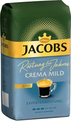 JACOBS Kaffeebohnen Expertenröstung Crema Mild Röstung Des Jahres 2 X 1 Kg + 1 Aluminium Dose Barista Design 15 JACOBS Kaffeebohnen Expertenröstung Crema Mild Röstung Des Jahres 2 X 1 Kg + 1 Aluminium Dose Barista Design -Bon Cafe Store a2ad79046dcf876d83cc5bf894048ff3 2