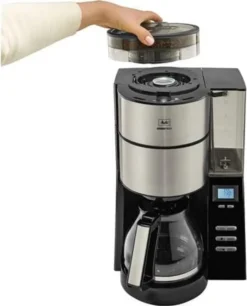 MELITTA 1021-02 Aroma Fresh Kaffeeautomat Mit Timer Und Mahlwerk Schwarz, Farbe:Schwarz 28 MELITTA 1021-02 Aroma Fresh Kaffeeautomat Mit Timer Und Mahlwerk Schwarz, Farbe:Schwarz -Bon Cafe Store a425ddb481bb2851a56c215e7dddb640