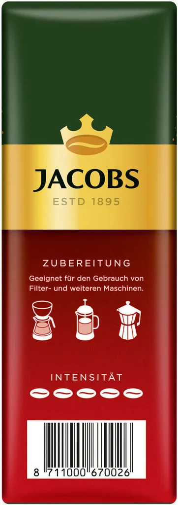 JACOBS Filterkaffee Meisterröstung 6 X 500 G Röstkaffee Gemahlen Pulverkaffee + 1 Becher + 1 Dose 8 JACOBS Filterkaffee Meisterröstung 6 X 500 G Röstkaffee Gemahlen Pulverkaffee + 1 Becher + 1 Dose – Bild 6