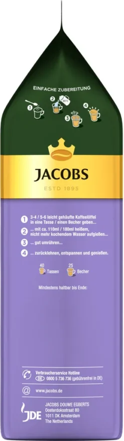 JACOBS Typ Cappuccino Choco Vanille Mit Milka 12 X 500 G Beutel -Bon Cafe Store ac7c512c864f7513371d238ba1e1a274