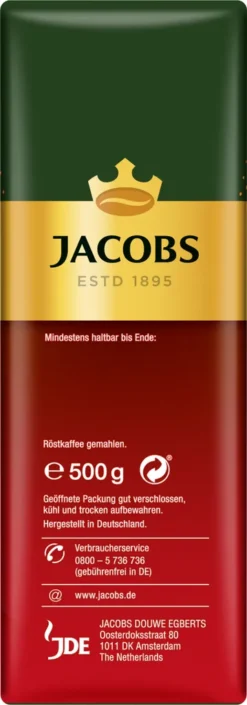 Jacobs Filterkaffee Meister Röstung | Gemahlen | 500g -Bon Cafe Store b1cf02c679eba592bbcc6f0c67d3ee2f