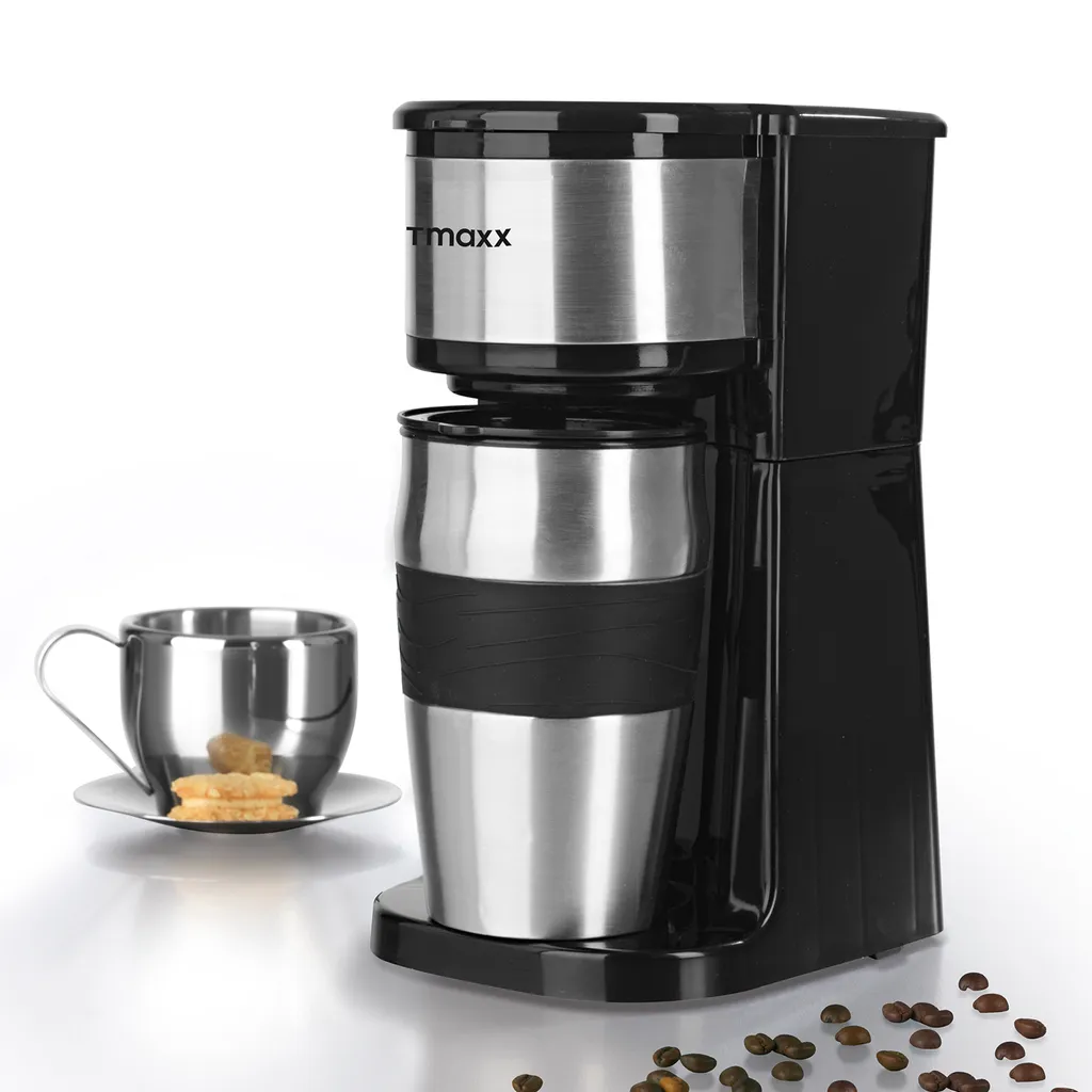 Coffeemaxx Single Kaffeemaschine Edelstahl Inkl Thermobecher 5 Coffeemaxx Single Kaffeemaschine Edelstahl Inkl Thermobecher – Bild 3