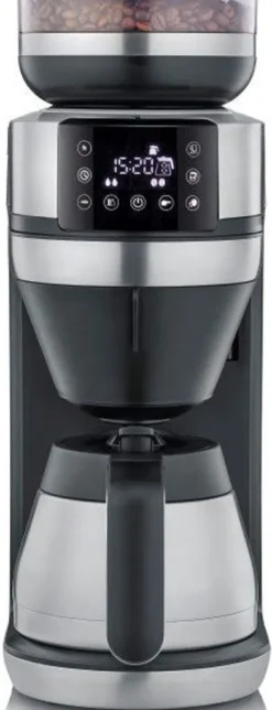 SEVERIN FILKA Vollautomat Für Filterkaffee Mit Glaskanne KA 4850 Aus Edelstahl, Matt-schwarz Edelstahl-gebürstet -Bon Cafe Store b722072bcd8a1a1faf5225ca6a4d5b21