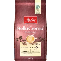 MELITTA Ganze Kaffeebohnen BellaCrema Intenso 1 Kg Starkes Aroma Intensiv -Bon Cafe Store bd1854e266eec71dcf5dc8e7d7d9c62d