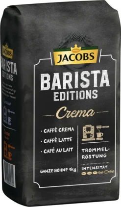 JACOBS Kaffeebohnen Barista Editions Crema 2x1 Kg Ganze Kaffee Bohnen Geröstet -Bon Cafe Store be8709d3705ff7fc15a6becc060d50cb