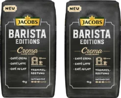 JACOBS Kaffeebohnen Barista Editions Crema 2 X 1 Kg Ganze Bohne + 1 Aluminium Dose Im Barista Design 11 JACOBS Kaffeebohnen Barista Editions Crema 2 X 1 Kg Ganze Bohne + 1 Aluminium Dose Im Barista Design -Bon Cafe Store befc82f0495111b85bfdf4562f04b967