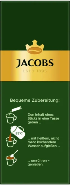 JACOBS Löskaffee Krönung 16 X 20 Sticks Löslicher Kaffee Instantkaffee 320 Getränke -Bon Cafe Store c0157d8986daf06ad60a7a77c9f2cfa3