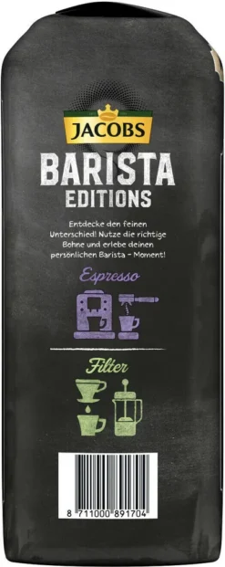 JACOBS Kaffeebohnen Barista Editions Crema 3 Kg Geröstete Bohnen + 1 Jacobs Barista Becher + 1 Dose 13 JACOBS Kaffeebohnen Barista Editions Crema 3 Kg Geröstete Bohnen + 1 Jacobs Barista Becher + 1 Dose -Bon Cafe Store c40e9596687c5302ce75acc9d87cd257