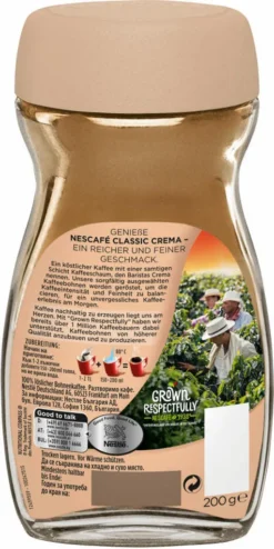 Nescafé® Nescafé Classic Crema | Löslicher Kaffee | 200g 15 Nescafé® Nescafé Classic Crema | Löslicher Kaffee | 200g -Bon Cafe Store c5694985e038f056ac50b707f9427a33