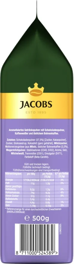 JACOBS Momente Typ Choco Cappuccino Mit Milka 12 X 500 G Beutel -Bon Cafe Store c66654a5117106b0dff0eaf95fb755fd