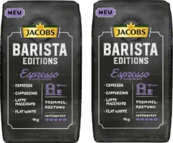 JACOBS Kaffeebohnen Barista Editions Espresso 2x1kg Ganze Bohne + Aluminium Dose Im Barista Design 13 JACOBS Kaffeebohnen Barista Editions Espresso 2x1kg Ganze Bohne + Aluminium Dose Im Barista Design -Bon Cafe Store c83485fd0e515adb89efd95595e9158d