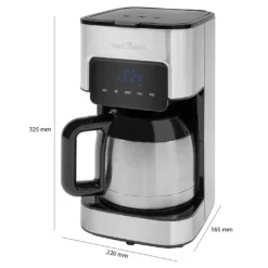 ProfiCook Kaffeeautomat PC-KA 1191 Für 8-10 Tassen, Elektronische Aromawahlfunktion, Sensor Touch-Bedienung, Edelstahl-Thermokanne (doppelwandig) -Bon Cafe Store c9cb7b9e9b86ef05683e303472d50d65