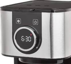 CASO Selection C12 - Design-Kaffeemaschine Für Bis Zu 12 Tassen Kaffee, 1,5 L Wassertank, Edelstahlgehäuse, Warmhaltefunktion, Timer, Inkl. Permanentfilter