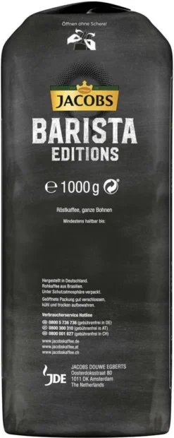 Jacobs Barista Editions Selektion Des Jahres Brasilien, Bohnenkaffee, Ganze Bohnen, Röstkaffee, Kaffeebohnen, 1000 G 12 Jacobs Barista Editions Selektion Des Jahres Brasilien, Bohnenkaffee, Ganze Bohnen, Röstkaffee, Kaffeebohnen, 1000 G -Bon Cafe Store cc07a0e86ad8e9d374911280dce7986b
