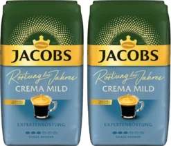 JACOBS Kaffeebohnen Expertenröstung Crema Mild Röstung Des Jahres 2 X 1 Kg + 1 Aluminium Dose Barista Design 13 JACOBS Kaffeebohnen Expertenröstung Crema Mild Röstung Des Jahres 2 X 1 Kg + 1 Aluminium Dose Barista Design -Bon Cafe Store d3aea06eb2a0c970a27fa8ce40c238d3