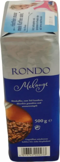Röstfein Rondo Melange | Gemahlen | 500g -Bon Cafe Store d420b93e2aeffde8dfc7e9cf9680e6ba