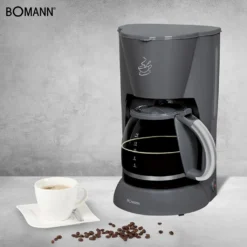 BOMANN Kaffeeautomat KA 183 CB Grau Filter Kaffeemaschine 12–14 Tassen 900W -Bon Cafe Store d96d9c4cce2496b33bc9cb3366c950c2