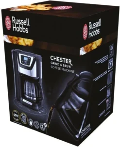 Russell Hobbs 22000-56 Chester Grind Und Brew Glas-Kaffeemaschine Mahlwerk -Bon Cafe Store dd8a0221ff7f8f8632d71c10c83f5fa6
