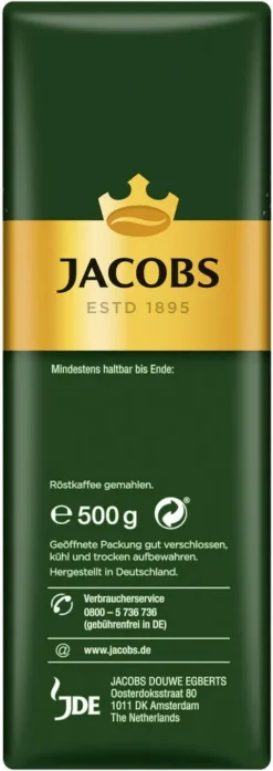 JACOBS Krönung Kräftig Filterkaffee 12 X 500 G Kaffee Gemahlen -Bon Cafe Store e25cc2e9863b515c9c480c11bd49b107