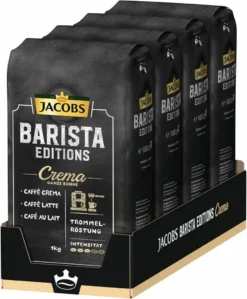 JACOBS Kaffeebohnen Barista Editions Crema Ganze Bohne 4x1 Kg + 2 Alu Dosen Im Barista Design 11 JACOBS Kaffeebohnen Barista Editions Crema Ganze Bohne 4x1 Kg + 2 Alu Dosen Im Barista Design -Bon Cafe Store e354fb1afad0c4ce22f628c6311ff658