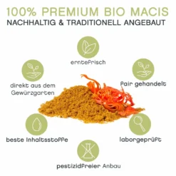 Macis Muskatblüte Gemahlen, BIO, 100g -Bon Cafe Store e4fb189ed6f966231ce94ab7e90a7b97