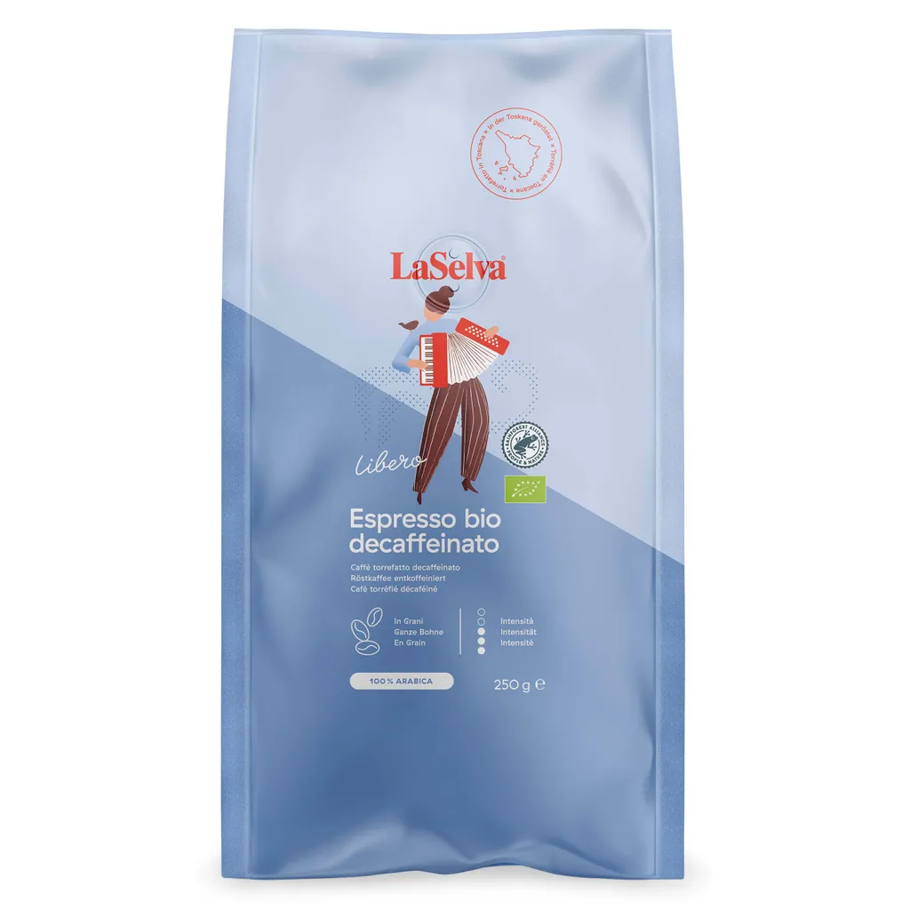 LaSelva Espresso Ganze Bohnen Koffeinfrei 250g 3 LaSelva Espresso Ganze Bohnen Koffeinfrei 250g